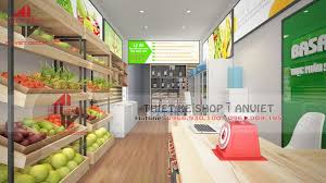 Cách trang trí cửa hàng thực phẩm sạch Ấn Tượng