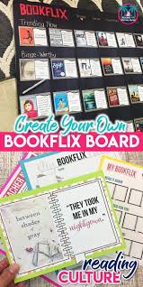 Bookflix Reading Bulletin Board Display Kit And Student Book Activity School Library Displays Reading Bulletin Boards High School English Classroom