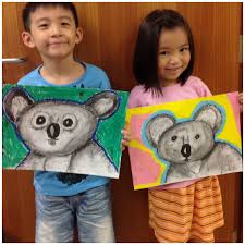 Koala Bear In Charcoal And Oil Pastels Classroom Art Projects Art Lessons For Kids Kindergarten Art