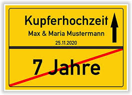 Bilder mit sprüchen zum hochzeitstag für whatsapp und facebook und sprüche und kurze texte mit gratulationen hier findet man dafür einige bilder mit sprüchen zum hochzeitstag, die man vor allem per ihr seid. Amazon De Unbekannt Geschenkidee Zur Kupferhochzeit 7 Jahre Verheiratet Kupfer Hochzeit