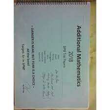 Format of spm additional mathematics (3472). Spm Additional Mathematics Trial Papers 2018 8sets Fr Mrsm 6states Ready Stock Shopee Malaysia