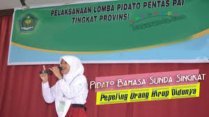 Hari ini kita akan membahas makalah yaitu tentang pantun penutup pidato. Contoh Pantun Penutup Pidato Lucu Bahasa Sunda Safekey