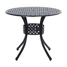 Dine outside with patio & outdoor dining tables from ikea.ca! Round Metal 33 Inch Outdoor Patio Table In Black Cast Aluminum