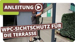 Sichtschutz Fur Die Terrasse Mit Planeo Wpc Zaunelementen Youtube