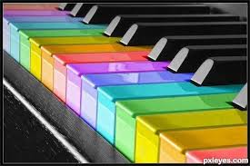 Beautiful Music Colours Piano Colorful Pictures