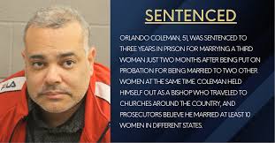 Houston 'bishop' with multiple wives sentenced for bigamy