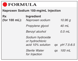 Naproxen Sodium 100 Mg Ml Injection