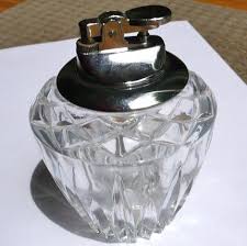 Vintage Crystal Cigar Desk Lighter Desk Light Cigar Lighters Cool Lighters