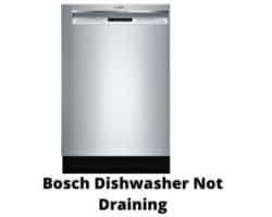 Find out your waters hardness by asking your local dishwasher due to a plugged drain. Bosch Dishwasher That Is Not Draining Fixed