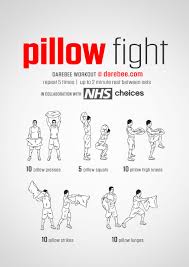 The girls had so much fun with it! Pillow Fight Workout