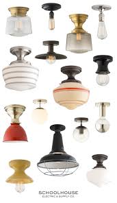 Easy Impactful Home Design Upgrade Surface Mounts By Schoolhouse Electric Vintage Insp With Images School House Lighting Custom Light Fixtures Ceiling Mounted Lights
