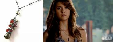 The Vampire Diaries Necklace As Seen On Elena Gilbert Etsy Vampire Diaries Jewelry Vampire Diaries Necklace Vampire Jewelry