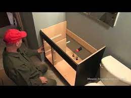 installing a beautiful new bath vanity with this old house plumbing and heating contractor richard bathroom vanity tops hunting bathroom decor bathroom vanity