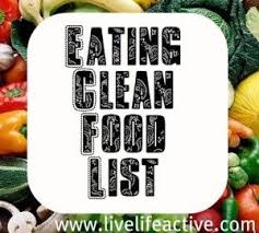 Eating Clean Food List By Livelifeactive Food List Eating Clean Livelifeactive Clean Food List Clean Recipes Food Lists