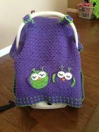 Owl Car Seat Cover Krose Tig Isleri Orme Bebek Battaniyeleri