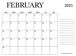 Download and print this fillable template easily using a4, letter, or legal paper. February 2021 Calendar Printable The Smart Wander Calendar Printables Printable Calendar Word Calendar Word