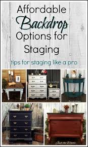 Affordable Backdrop Options By Just The Woods Llc Staging Furniture Trendy Home Decor Painted Furniture For Sale