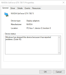 Nvidia geforce gt 1030 driver 64 for window 10 / nvidia geforce download grafik treiber fur windows 10. Question Geforce Gtx 780 Ti 3gb Code 43 Error Tom S Hardware Forum