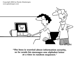 Learning about information security is not only very important but it can also be fun! Cartoon About Encrypted Information Computer Jokes Computer Humor Cyber Security