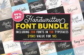 Download and install free handwritten fonts of the best quality from free fonts and use on your own personal and business related design purposes. 19 Font Bundles To Save You Time And Money On Your Next Project Hipfonts