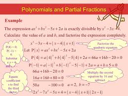 If the polynomial function is not given in factored form: Factor Theorem Solving Cubic Equations