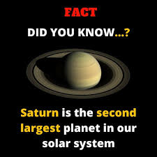 Our solar system is made up of the sun and all the amazing objects that travel around it. Fact Didyouknow Saturn Is The Second Largest Planet In Our Solar System Solarsystem Space Sapcefacts Fa Space Facts Science For Kids Solar System