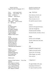 Sehati sejiwa terbaru gratis dan mudah dinikmati. Lirik Lagu Patriotik