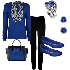 Black And Blue Outfits Royal Blue And Black Fall Outfit Angel Ring Inspired Black Fall Outfits Fashion Fall Outfits