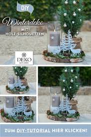 Diy Hubsche Winterdeko Fur Den Tisch In 2020 Winter Decor Winter Decorations Diy Christmas Decor Diy