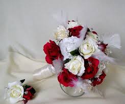 Winter Silk Wedding Flowers Red Bridal Bouquet Valentine Bridal Party Accessories Bridesmaid Red Bridal Bouquet Wedding Flowers Bridal Bouquets Bridal Bouquet