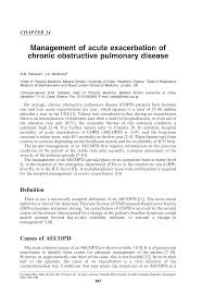 It may be triggered by an infection with bacteria or viruses or by environmental pollutants. Pdf Management Of Acute Exacerbation Of Chronic Obstructive Pulmonary Disease Copd