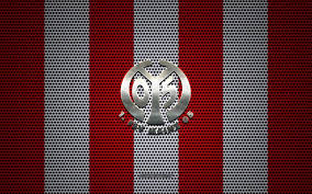 God has kissed the earth just once, precisely on this point where the bruchweg lies. Download Wallpapers Fsv Mainz 05 Logo German Football Club Metal Emblem Red And White Metal Mesh Background Fsv Mainz 05 Bundesliga Mainz Germany Football For Desktop Free Pictures For Desktop Free