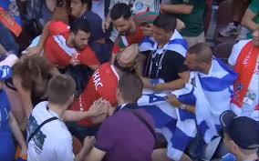 Flag of israel, national flag consisting of a white field bearing two horizontal blue stripes and a former director, flag research center, winchester, massachusetts. Moroccan Fans Appear To Scuffle With Israel Flag Holders At World Cup The Times Of Israel