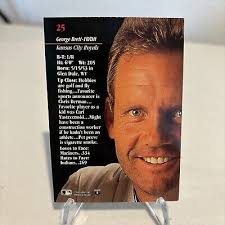 1993 Studio George Brett #25 Baseball Card Kansas City Royals HOF