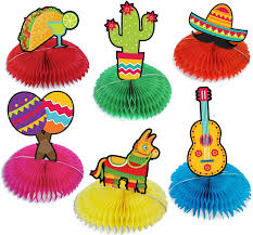 For one, we have yet to meet anyone who doesn't love tacos. Amazon Com Cinco De Mayo Party Decorations Fiesta Taco Bar Party Decor 6 Pcs Colorful Honeycomb Table Centerpiece For Mexican Theme Baby Shower Graduation Birthday Anniversary Celebration Toys Games