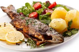 Enfournez et faites rôtir 45 minutes. Poisson Plat Poissons Frits Filet Avec Des Legumes Peintures Murales Tableaux Appetissante Aperitif Grill Myloview Fr