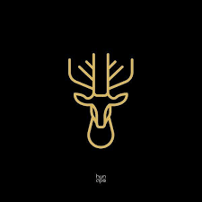 Deer Logo Gold Logolar Urkutucu Tasarim