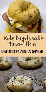 The Best Keto Bagels With Almond Flour Just 5 Carbs Recipe Keto Bagels Low Carb Bread Keto Recipes Easy