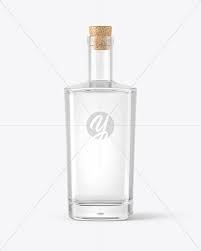 Download Vodka Bottle With Cork Mockup In Bottle Mockups On Yellow Images Object Mockups PSD Mockup Templates