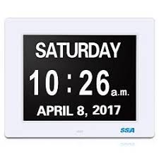 Ssa Digital Calendar Day Clock With Large Clear Time Day And Date Display Wall Hanging Or Desk Shelf Clock Ideal For Impaired Vision Memory Prices Shop Deals Online Pricecheck This basic tool doesn't offer much in the way of creativity, as you can only display either a digital or a traditional clock.