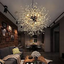 Dandelion Fireworks Modern Pendant Ceiling Lamps Loft For The Kitchen Led Pendant Lights Hanglamp Hanging Light Fixture In 2020 Pendant Ceiling Lamp Glass Ball Pendant Lighting Bulb Pendant Light