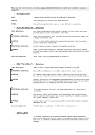 Problem, solution essay - The intern…: English ESL worksheets pdf & doc