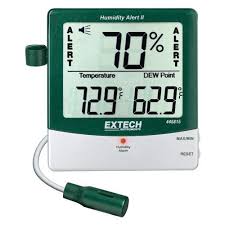 Optional external gas sampling pump. Extech 445815 Hygro Thermometer Humidity Alert Probe