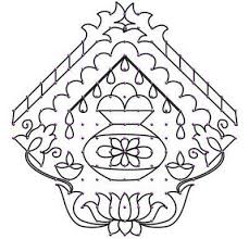 Pongal kolam symbolizes luck, peace, hope and prosperity. Pulli Kolam Designs Happyshappy