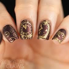 Clock Nail Stamping Stylish Nails Designs New Years Nail Art Nail Stamping