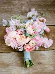 In Bloom January To March Sweet Pea Ranunculus Spring Wedding Flowers Wedding Bouquets Pink Bridal Bouquet