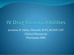 Iv Drug Incompatibilities