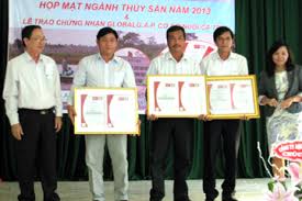 Vĩnh Long: Trao chứng nhận GlobalG.A.P cho 3 cơ sở nuôi cá tra