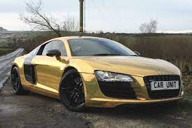 2007 Audi R8 4 2 Gold Chrome One Off Automatic 5000 Wrap Low Miles 38k Audi R8 Audi Gold Chrome