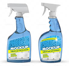 Laundry And Cleaning Product Mockups Mockup Cleaning Bottle